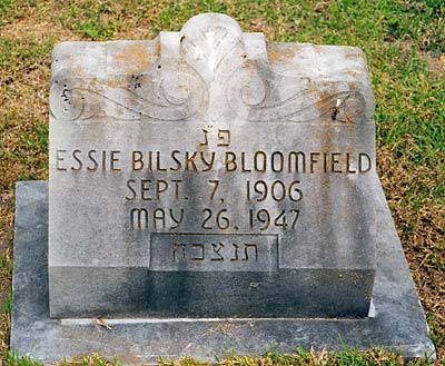 Essie Bilsky Bloomfield's headstone