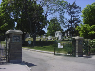 Mount Lebanon Cemetery entrance gate