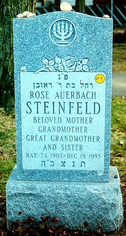 Rose Auerbach Steinfeld's headstone
