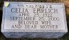 Celia Ehrlich's footstone