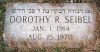 Dorothy R. Seibel's footstone