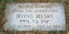 Irving Bilsky's footstone