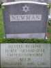 Jack Newman's headstone (close-up)