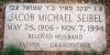 Jacob Michael Seibel's footstone