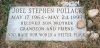 Joel Stephen Pollack's footstone