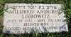 Mildred Andurer Liebowitz's footstone