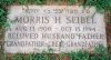 Morris H. Seibel's footstone