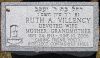 Ruth Villency's footstone