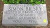 Simon Bilsky's footstone