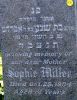 Sophie Miller's Headstone (close-up)