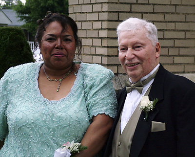 Dalia and father-in-law Larry Perlman (2006)