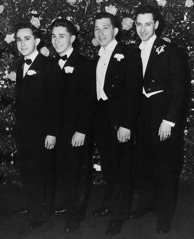 The Gilbert boys -- Ted, Arnie, Murray, and Jack