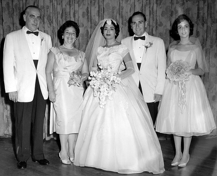 Haft Family at Ruth & Harold's Wedding (1959)