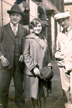 Mildred Andurer with cousins Mattis and Nacey Pearlman
