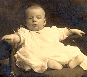 Terry D'Alessandro as a baby