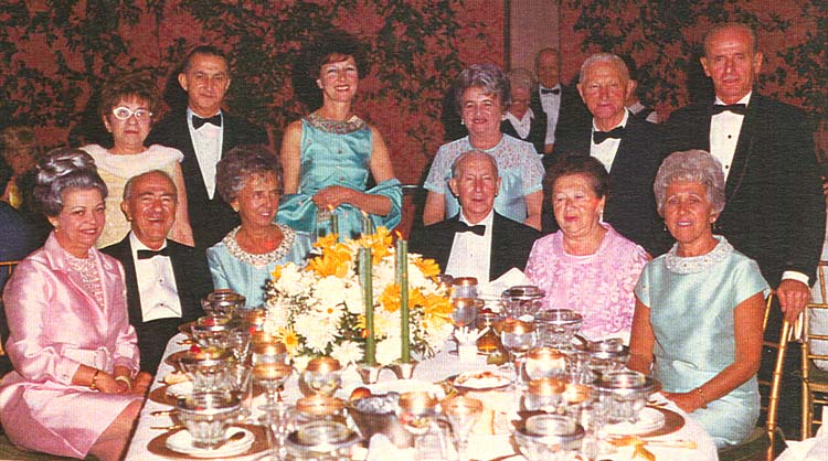Auerbach & Bilsky Family Table 1 at Roni & Jerry's Wedding (1969)
