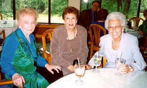 Louella and Thelma Seibel with niece Judy Liebeskind (2002)