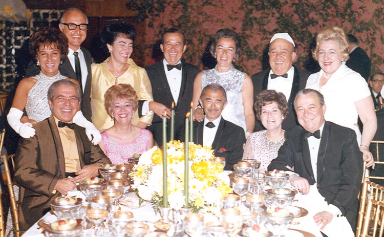 Opper & Schwartz Family Table at Roni & Jerry's Wedding (1969)