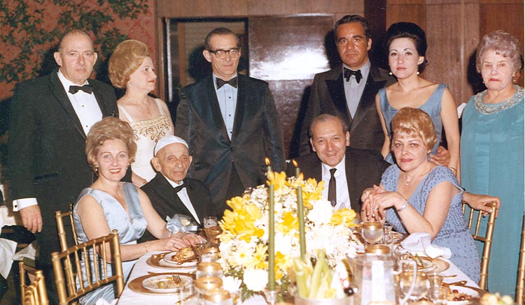 Steinberg & Seibel-Alster Family Table at Roni & Jerry's Wedding (1969) 