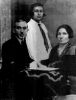 Leon Przybylski with daughter Rose and wife Maria Malka