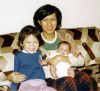 Carmen with Jen and baby Sarah Katz (1978)