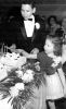 Judy Perlman lighting candles at Richard's Bar Mitzvah (1961)